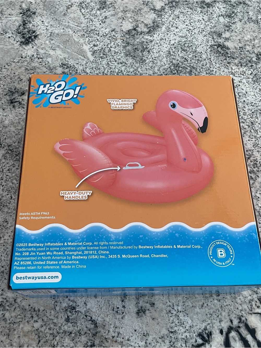 NIB H2O Go! Fancy Flamingo Ride-On – Pink Inflatable Pool Float - Picture 2 of 4